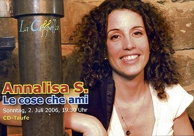 Flyer CD-Taufe Annalisa Spagnoli