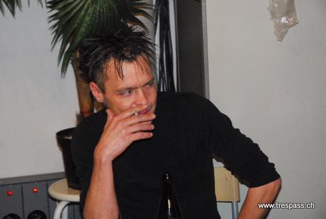 Thierry im Interview nach dem Gig