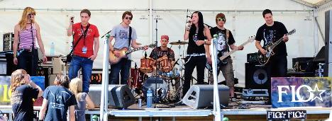 Flo und Band live am Trucker- und Countryfestival Interlaken