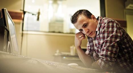 Fraui im Studio