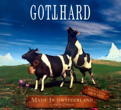 Cover "Made in Switzerland" mit Kühen beim Rahm-Machen