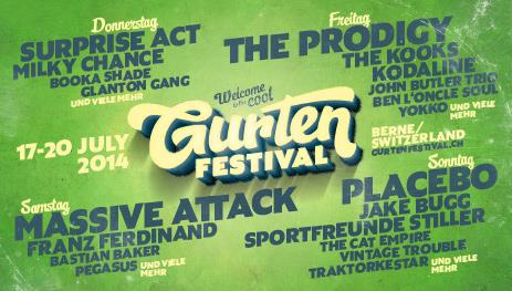 Gurtenfestival 2014 - Vom 17. - 20. Juli auf dem Berner Hausberg