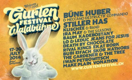 Gurtenfestival 2014 - Vom 17. - 20. Juli auf dem Berner Hausberg