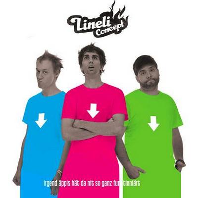 CD-Cover: Lineli Concept – Irgänd äppis hät da nit so ganz funktioniärt
