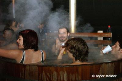 Apres-Gig im Pool