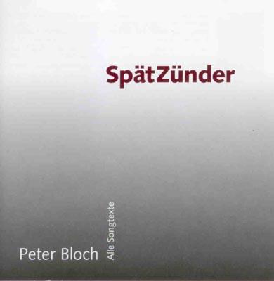 CD-Cover: Peter Bloch - SpätzZünder