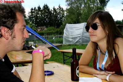 ...frisch gesträrkt vom Camembert im Talk mit Chris...