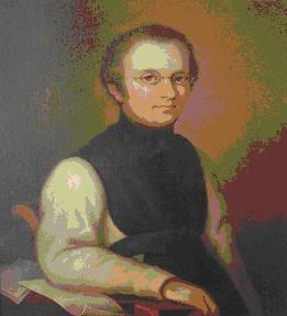 P. A. Zwyssig um 1848 im Alter von 40 Jahren (Oel auf Leinwand; Maler unbekannt)