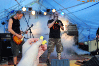 Konzert-Ohropax - dringend benötigt bei einem Speck-Konzert